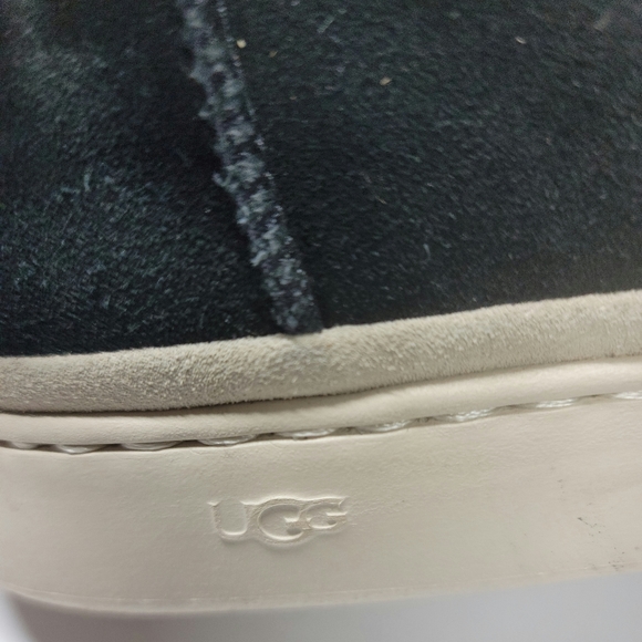 UGG Cali Fringe Men's Suede High Sneakers in Black Size 11 NEW - Picture 8 of 12